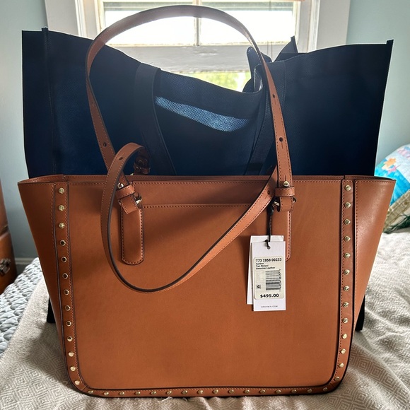 BNWT - Brahmin Ashlee Tan leather Neiani Tote bag - Picture 2 of 12